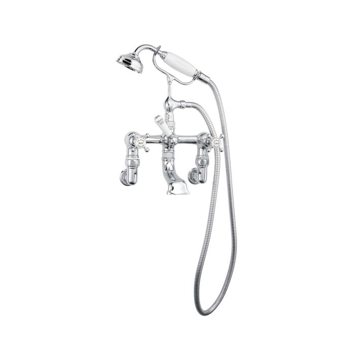 Wall Mounted Bath Filler with Hand Shower – Crosshead